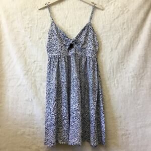Banana Republic Blue Pattern Sleeveless Mini Dress